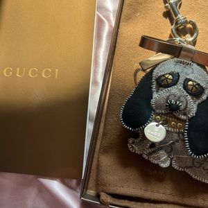 Gucci Dog Key Charm